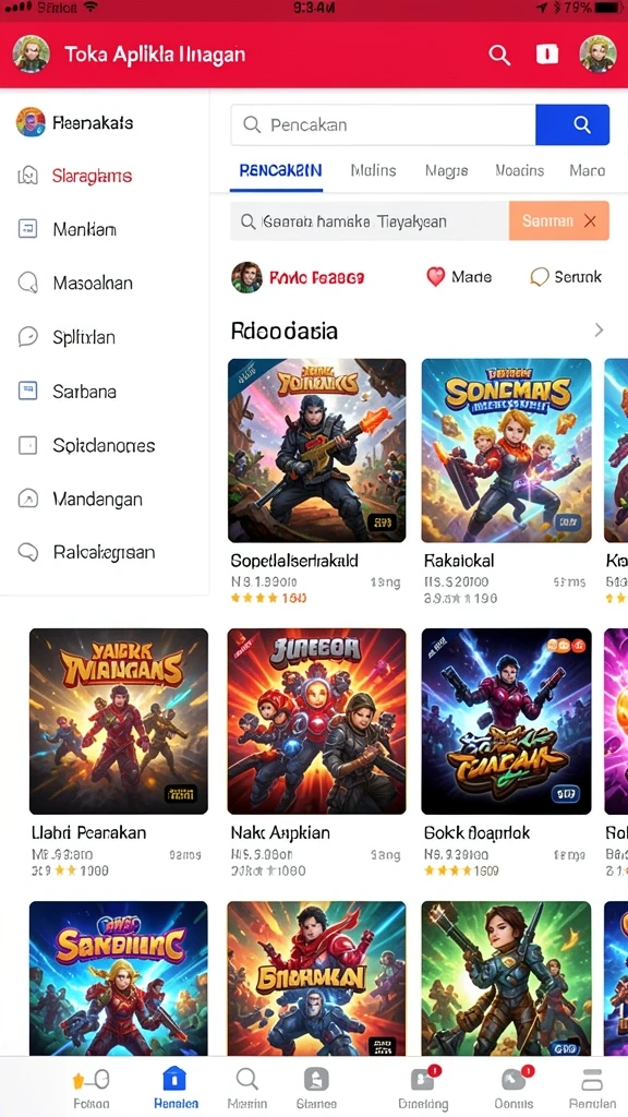 goldraja - Tampilan antarmuka yang intuitif dan menarik.
