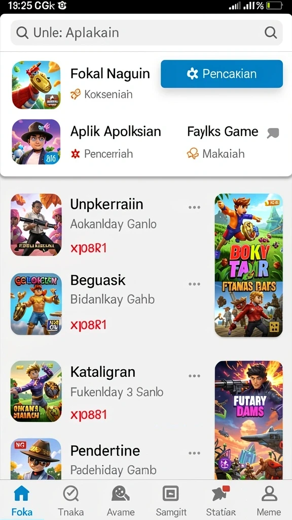 kakrp - Tampilan menu awal KAKRP yang menarik.