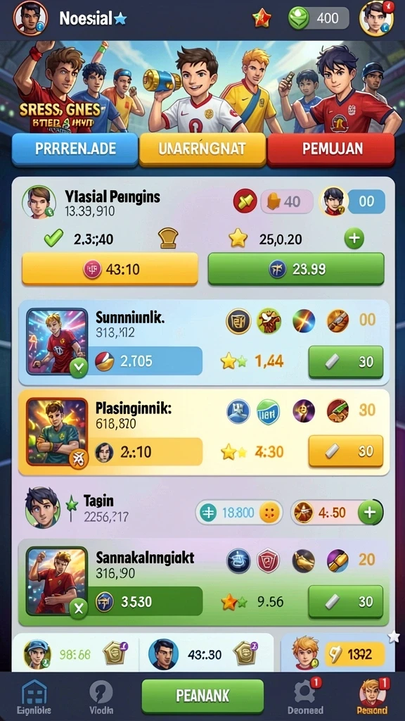 rezixo - Gambaran interaksi karakter dalam guild.